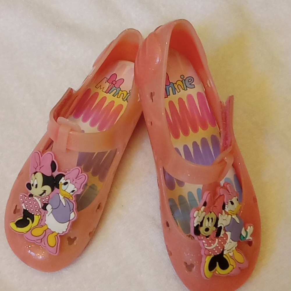 Minnie light orange jellie shoes size 11